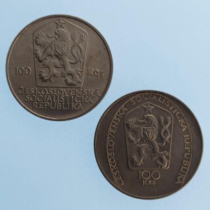 Období 1945-1990 / 100 Kčs 1985 P. Brandl, 1985 Helsinki, Ag, 2 ks