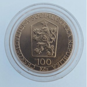 Období 1945-1990 / 100 Kčs 1989 17. listopad, kapsle, Ag,