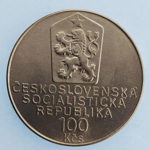 Období 1945-1990 / 100 Kčs 1990 K. Čapek, Ag,