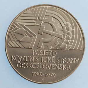 Období 1945-1990 / 50 Kčs 1979 sjezd KSČ, Ag,