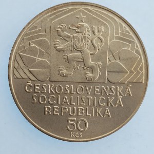 Období 1945-1990 / 50 Kčs 1979 sjezd KSČ, Ag,