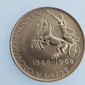 Období 1945-1990 / 10 Kčs 1968 Národní divadlo v Praze, Ag,