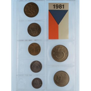 Období 1945-1990 / Sada oběžných mincí 1981,