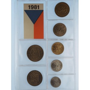 Období 1945-1990 / Sada oběžných mincí 1981,