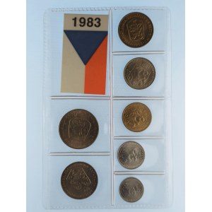 Období 1945-1990 / Sada oběžných mincí 1983,