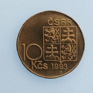 ČSFR [1990 - 1993] / 10 Kčs 1993  T. G. Masaryk, RL,