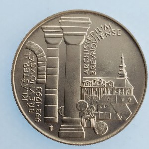 ČSFR [1990 - 1993] / 100 Kčs 1993 1000. výr. založení Břevnovského kláštera v Praze, Ag,