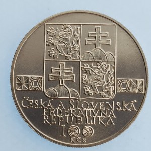ČSFR [1990 - 1993] / 100 Kčs 1993 Muzeálná slovenská spoločnosť, Ag,