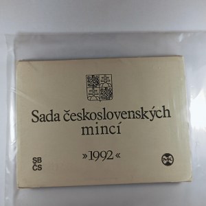 ČSFR [1990 - 1993] / Sada oběžných mincí 1992, rohy obalu,