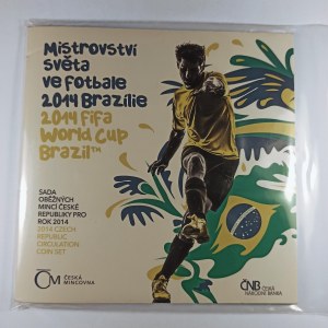 Období od 1993 / Sada oběžných mincí 2014, mistr. světa ve fotbale v Brazílii,