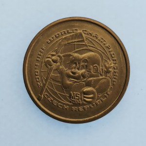 Období od 1993 / Žeton ze sady oběžných mincí - mistrovství světa v hokeji 2004,