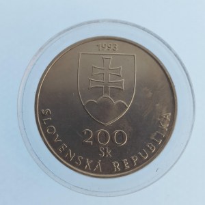 200 SK 1993 150. výročí spisovné slovenštiny, kapsle, Ag,