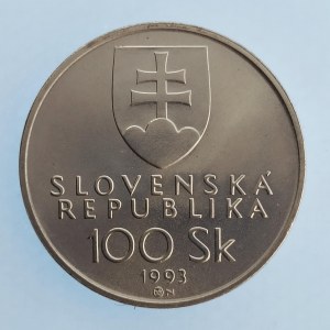 100 SK 1993 Vznik Slovenské republiky, Ag,