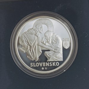 10 euro 2011 900 výr. Zoborských listin, etue s certifikátem, Ag,