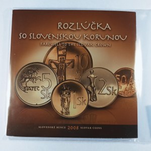Sada oběžných mincí 2008, rozlúčka so slovenskou korunou,