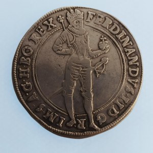 Ferdinand II. [1619 - 1637] / 1 Tolar 1624 Jáchymov - Steinmuller, MKČ 838,, Ag,