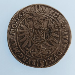 Ferdinand II. [1619 - 1637] / 1 Tolar 1624 Jáchymov - Steinmuller, MKČ 838,, Ag,