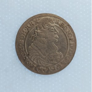 Leopold I. [1657 - 1705] / XV. Krejcar 1662 GH Vratislav Hübner, uzké poprsí, opis končí BOH.REX., 5.8 g, Ag...