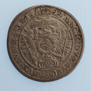 Leopold I. [1657 - 1705] / XV. Krejcar 1694 CB, Břeh - Brettschneider, MKČ.1696, dr. vady mat., hr., 6.17 g, Ag...