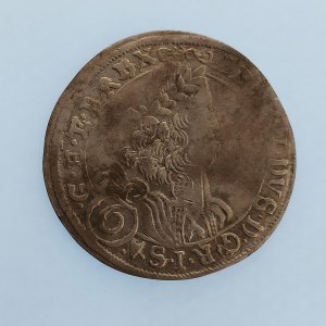 Leopold I. [1657 - 1705] / 6 Krejcar 1673 St. Veit, Ag,