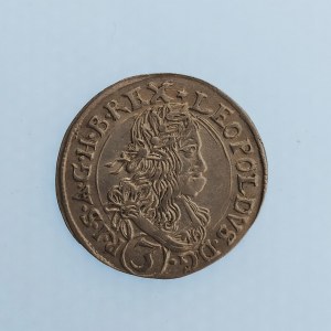Leopold I. [1657 - 1705] / 3 Krejcar 1665 NG, Nech.2037, 1.65 g, Ag,