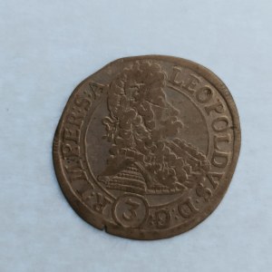 Leopold I. [1657 - 1705] / 3 Krejcar 1695 Praha GE, Ag,