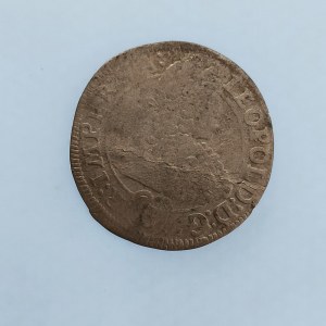 Leopold I. [1657 - 1705] / 3 Krejcar 1695 Praha GE, ohyb, Ag,