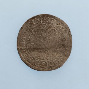 Leopold I. [1657 - 1705] / 3 Krejcar 1695 Praha GE, ohyb, Ag,