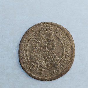 Leopold I. [1657 - 1705] / 3 Krejcar 1704 Praha GE, Ag,