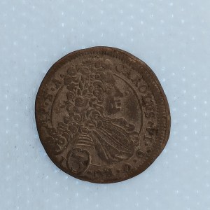 Karel VI. [1711 - 1740] / 3 Krejcar 1712 BW Kutná hora - Wohnsiedler, patina, Ag,