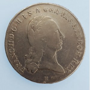 František I. Rakouský [1792 - 1835] / 1 Tolar 1797 H, křížový, dr. hry, dr. rys, 40.7 mm, 29,33 g, Ag...