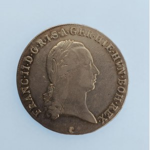 František I. Rakouský [1792 - 1835] / 1/2 Tolar 1795 C, křížový, 14.87 g, just., Ag,