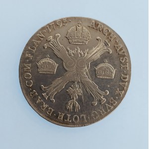 František I. Rakouský [1792 - 1835] / 1/2 Tolar 1795 C, křížový, 14.87 g, just., Ag,