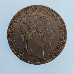 Rakouská konvenční a spolková měna / 2 Zlatník 1870 A, Ag,