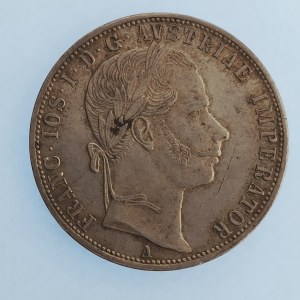 Rakouská konvenční a spolková měna / 1 Zlatník 1859 A bez tečky, Ag,