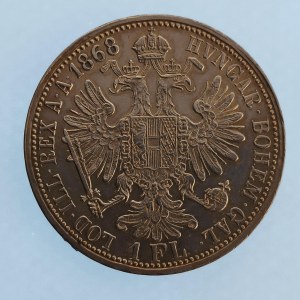 Rakouská konvenční a spolková měna / 1 Zlatník 1868 A, 