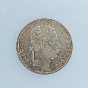 Rakouská konvenční a spolková měna / 1 Zlatník 1870 A, dr. rys., Ag,