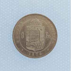 Rakouská konvenční a spolková měna / 1 Zlatník 1870 KB, nep. rys., dr. hry, Ag,