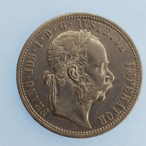 Rakouská konvenční a spolková měna / 1 Zlatník 1872 b.z., Ag,
