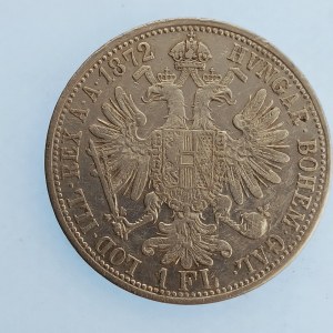 Rakouská konvenční a spolková měna / 1 Zlatník 1872 b.z., Ag,