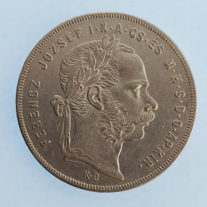 Rakouská konvenční a spolková měna / 1 Zlatník 1872 KB, R, dr. hra, Ag,