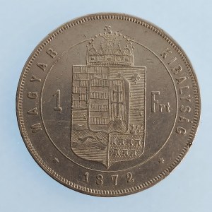 Rakouská konvenční a spolková měna / 1 Zlatník 1872 KB, R, dr. hra, Ag,