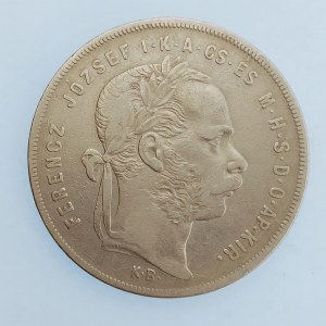 Rakouská konvenční a spolková měna / 1 Zlatník 1873 KB, lepší, Ag,