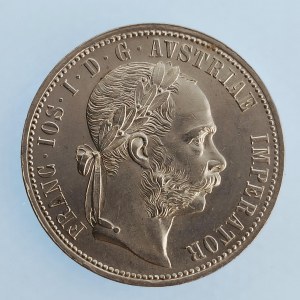 Rakouská konvenční a spolková měna / 1 Zlatník 1875 b.z., RL, sbírkový, dr. hry, Ag,