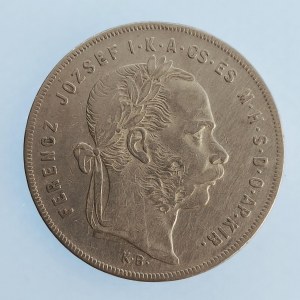 Rakouská konvenční a spolková měna / 1 Zlatník 1875 KB, hranka, Ag,