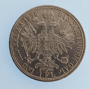 Rakouská konvenční a spolková měna / 1 Zlatník 1878 b.z., dr. hry, krásný, RL, Ag,