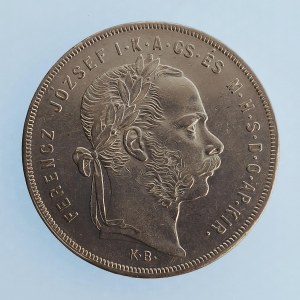Rakouská konvenční a spolková měna / 1 Zlatník 1879 KB, dr. rys, dr. hry., Ag,