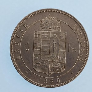 Rakouská konvenční a spolková měna / 1 Zlatník 1880 KB, Ag,