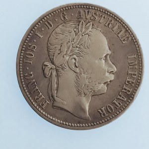 Rakouská konvenční a spolková měna / 1 Zlatník 1882 b.z., Ag,