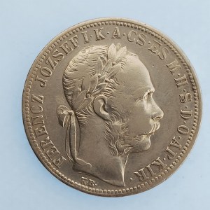 Rakouská konvenční a spolková měna / 1 Zlatník 1892 KB Fiume, Ag,